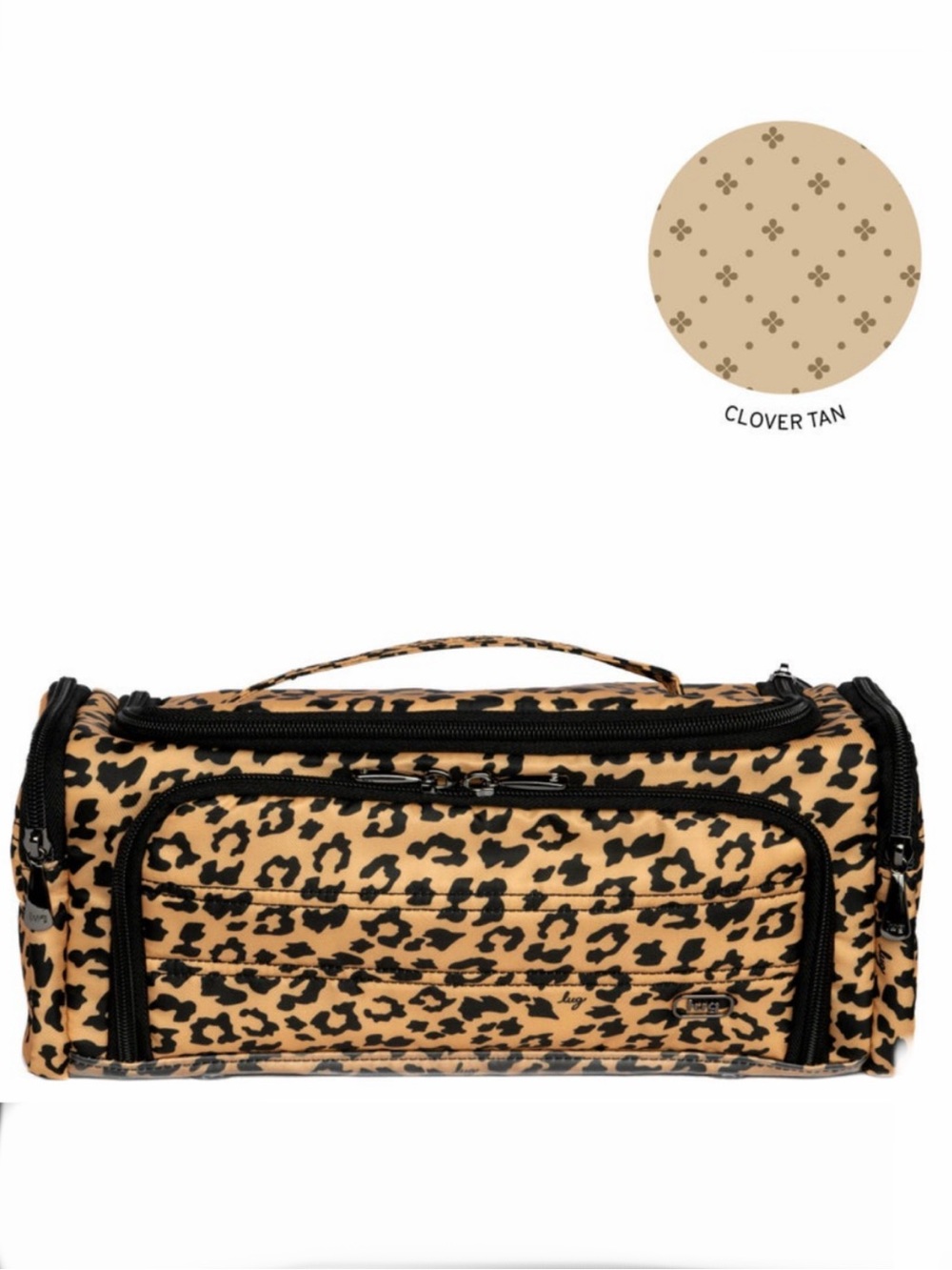 Lug Trolley Cosmetic Case Spotted Leopard